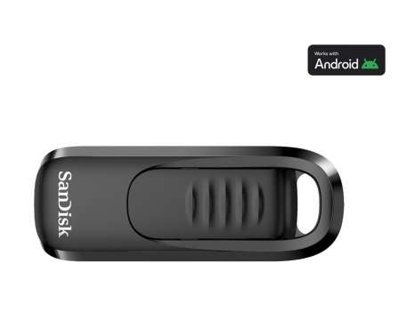USB flash drive SanDisk Ultra Slider - 1 TB - USB-C 3.2 Gen 1, stříbrný