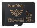 Paměťová karta microSDXC SanDisk for Nintendo Switch - 1 TB, černá