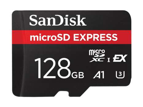 Paměťová karta microSDXC SanDisk Express - 128 GB, UHS-I, černá