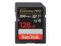 Paměťová karta SDXC SanDisk Extreme Pro - 128 GB, Video Class V30, UHS-I U3, Class10, černá
