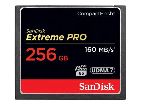 Paměťová karta CompactFlash SanDisk Extreme Pro - 256 GB, černá