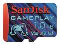 Paměťová karta microSDXC SanDisk GamePlay - 1 TB, A2, UHS-I, modro-červená