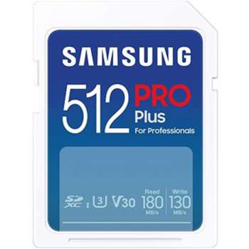 Paměťová karta SDXC Samsung PRO Plus - 512GB, Class 10, modrá