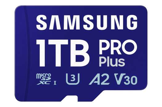 Paměťová karta micro SDXC Samsung PRO Plus - 1TB, UHS-I U3, Class 10, SD adaptér, modrá