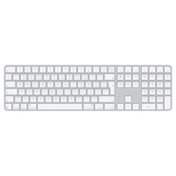 Bezdrátová klávesnice Apple Magic Keyboard Numeric Touch ID - BT, s touch ID, CZ layout, bílá