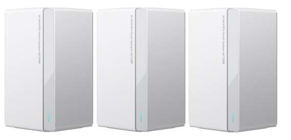 Wifi router Xiaomi Mesh System AC1200 EU - 3 ks, připojení v aplikaci Mi Home, Dual-band, bílý