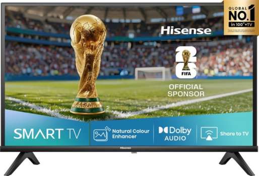LED SMART televize Hisense 40A4Q - úhlopríčka 100 cm, FHD rozlišení, DTS Virtual X, černá