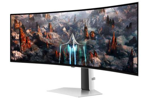 Počítačový monitor Samsung LS49CG934SUXEN - 49", OLED, 5K, 5120 x 1440, reproduktory, stříbrný