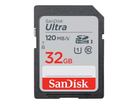 Paměťová karta SDHC SanDisk Ultra - 32 GB, UHS-I U1, Class10, šedá