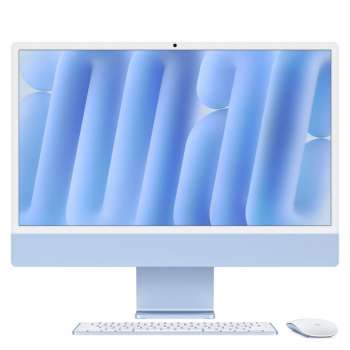 Počítač AiO Apple iMac 24 M4 - 23,5", 4480 x 2520, 24GB RAM, 512GB SSD, Sequoia, Blue