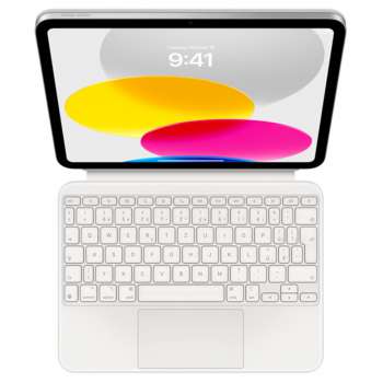 Obal s klávesnicí a trackpadem Apple Magic Keyboard Folio for iPad (10GEN) - lokalizace CZ, bílý