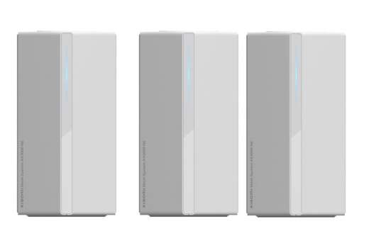 WiFi router Xiaomi Mesh System AX3000 NE EU - 3 ks, WiFi 6, přes aplikaci Mi Home, Dual-band, bílý