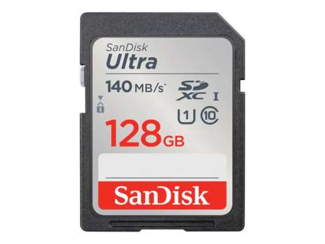 Paměťová karta SDXC SanDisk Ultra - 128 GB, Class 10, UHS-I, šedá