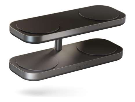 Stojan pro bezdrátové nabíjení Zens Quattro Wireless Charger Pro 4 - 4 nabíjecí pozice, Black