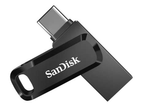 USB flash drive SanDisk Ultra Dual Drive Go - 64 GB, USB 3.1 Gen 1 / USB-C, černý