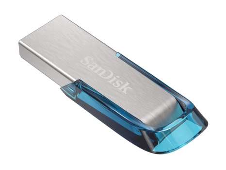 USB flash drive SanDisk Ultra Flair - 64 GB, USB 3.0, modrý