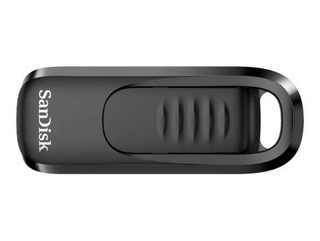 USB flash drive SanDisk Ultra Slider - 256 GB, USB-C 3.2 Gen 1, stříbrný