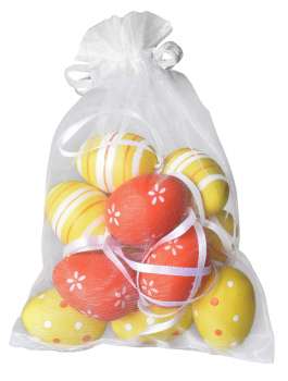 Velikonoční plastová vajíčka, mix barev, 12 ks