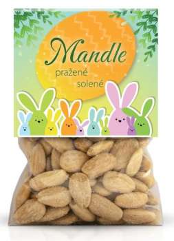 Velikonoční pražené solené mandle, 150 g