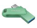 USB flash drive SanDisk Ultra Dual Drive Go - 64 GB, USB 3.2 Gen 1 / USB-C, zelená absinthe
