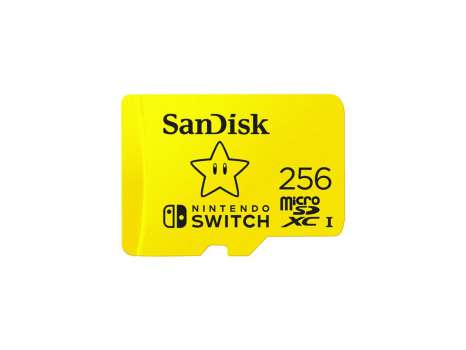 Paměťová karta microSDXC SanDisk for Nintendo Switch - 256 GB, UHS-I U3, žlutá