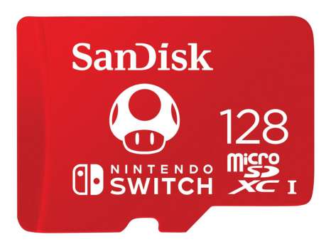 Paměťová karta microSDXC SanDisk for Nintendo Switch - 128 GB, UHS-I U3, červená