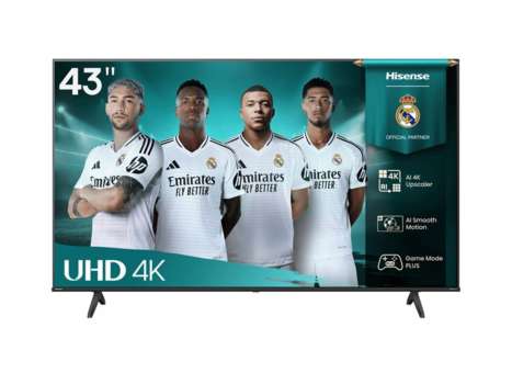 LED televize Hisense 43A6Q - úhlopříčka 108 cm, UHD rozlišení, DTS Virtual X, černá