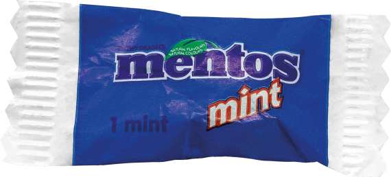 Bonbony Mentos - mintové, jednotlivě balené, 200 kusů