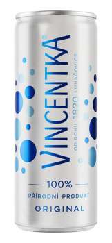 Minerální voda Vincentka - plech, 24 x 0,25 l