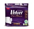 Toaletní papír Velvet Excellence - 4vrstvý, 9 rolí