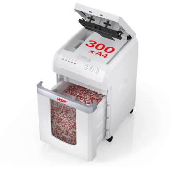 Automatická skartovačka HSM shredstar Autofeed X300 - P4, řez částice 4 x 12 mm
