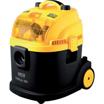Víceúčelový vysavač Sencor SVC 3001 Wet & Dry - mokré i suché vysávání, žluto-černý