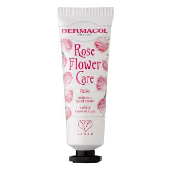 Krém na ruce Dermacol Flower care - Růže, 30 ml