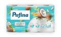 Toaletní papír Pufina Select Relaxing Coconut - 4vrstvý, bílý, 16,94 m, 6 rolí