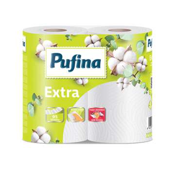 Kuchyňské utěrky Pufina Extra - 2vrstvé, 2 role