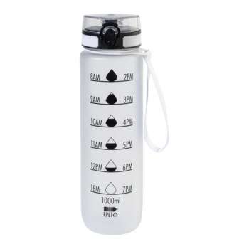 Motivační láhev, transparentní, 1000 ml