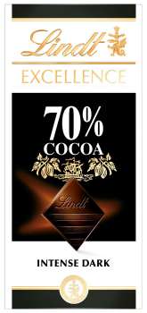 Čokoláda Lindt Excellence - hořká 70%, 100 g
