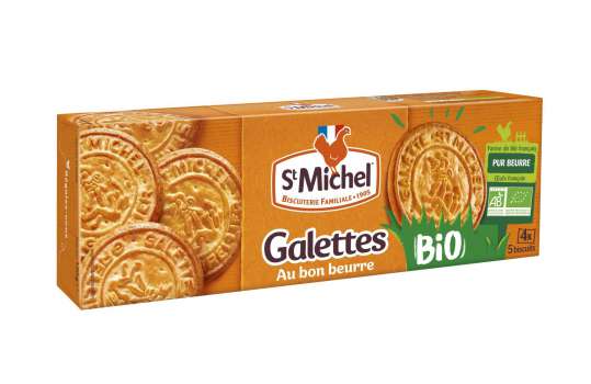 Máslové sušenky St Michel - Galette, Bio, 130 g