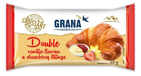 Croissant Grana - vanilka a jahoda, 60 g