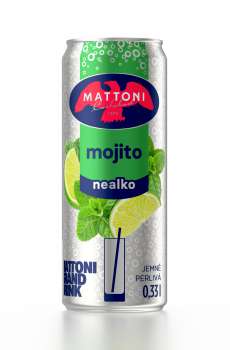 Minerální voda Mattoni - Mojito, plech, 24x 0,33 l