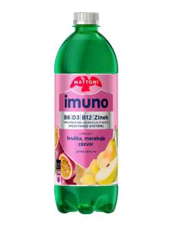 Minerální voda Mattoni Imuno - hruška, marakuja, zázvor, pet, 6x 0,7 l
