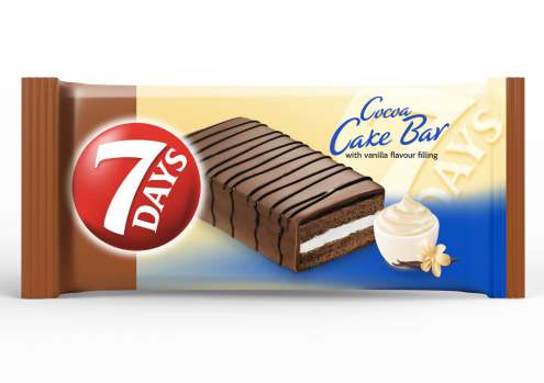 Pečivo 7 Days - Cake Bar, vanilka s polevou, 32 g