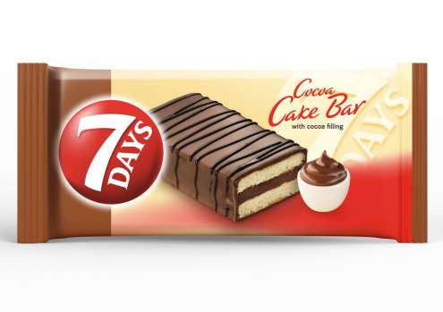 Pečivo 7 Days - Cake Bar, kakao s polevou, 32 g
