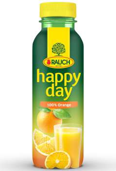 Džus Happy Day - 100%, pomeranč, pet, 12x 0,33 l