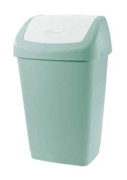 Odpadkový koš Tontarelli Aurora - výklopný, 15 l, zelený