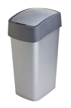 Odpadkový koš Curver Flipbin - 45 l, šedý