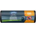 Pytle na odpad Swirl PROFI - zatahovací, 120 l, 36 mic, 12 ks, černé