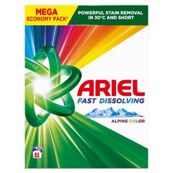 Prášek na praní Ariel Color - 4,675 kg, 85 dávek