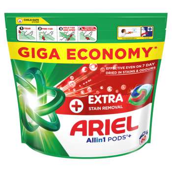 Kapsle na praní Ariel All in 1 PODS Extra Clean - 60 pracích dávek