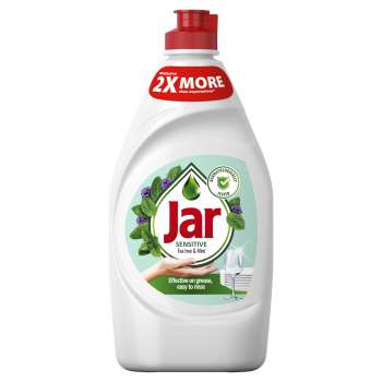 Prostředek na nádobí Jar Sensitive - Tea Tree a máta, 450 ml